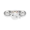 GloboStar® 2L-EUROTRACK 60912 Αντάπτορας Κρέμασης Φωτιστικού - Μονοφασικός 2 Καλωδίων για όλες τις Ράγες EUROTRACK AC 220-240V IP20 Μ10 x Π4 x Υ3.2cm - EUROTRACK® System 1L+1N - Θερμοπλαστικό - Λευκό - 5 Χρόνια Εγγύηση
