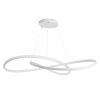 GLOBOSTAR® DEXTER 60918 Μοντέρνο Κρεμαστό Φωτιστικό Οροφής LED 120W 13440lm 300° AC 220-240V IP20 Ρυθμιζόμενο Λευκό CCT με Χειριστήριο από 2700K έως 6000K Dimmable - Lumileds SMD Chip - Λευκό Ματ - Μ103 x Π103 x Υ22cm - 3 Χρόνια Εγγύηση