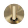 GLOBOSTAR® LADY-R 60940 Μοντέρνο Φωτιστικό Τοίχου - Απλίκα Ξενοδοχείου Reading Light με Φορτιστή USB 3A LED 6W 600lm 36° & 360° AC 220-240V IP20 Φυσικό Λευκό 4500K - Bridgelux COB Chip & TÜV SÜD Driver - Χρυσό Βούρτσας - Μ15 x Π15 x Υ17cm - 3 Χρόν