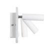 GLOBOSTAR® LADY-S 60943 Μοντέρνο Φωτιστικό Τοίχου - Απλίκα Ξενοδοχείου Reading Light με Φορτιστή USB 3A LED 6W 600lm 36° & 360° AC 220-240V IP20 Φυσικό Λευκό 4500K - Bridgelux COB Chip & TÜV SÜD Driver - Λευκό Ματ - Μ15 x Π15 x Υ7cm - 3 Χρόνια Εγγ