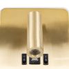 GLOBOSTAR® LADY-S 60944 Μοντέρνο Φωτιστικό Τοίχου - Απλίκα Ξενοδοχείου Reading Light με Φορτιστή USB 3A LED 6W 600lm 36° & 360° AC 220-240V IP20 Φυσικό Λευκό 4500K - Bridgelux COB Chip & TÜV SÜD Driver - Χρυσό Πλατίνα - Μ15 x Π15 x Υ7cm - 3 Χρόνια