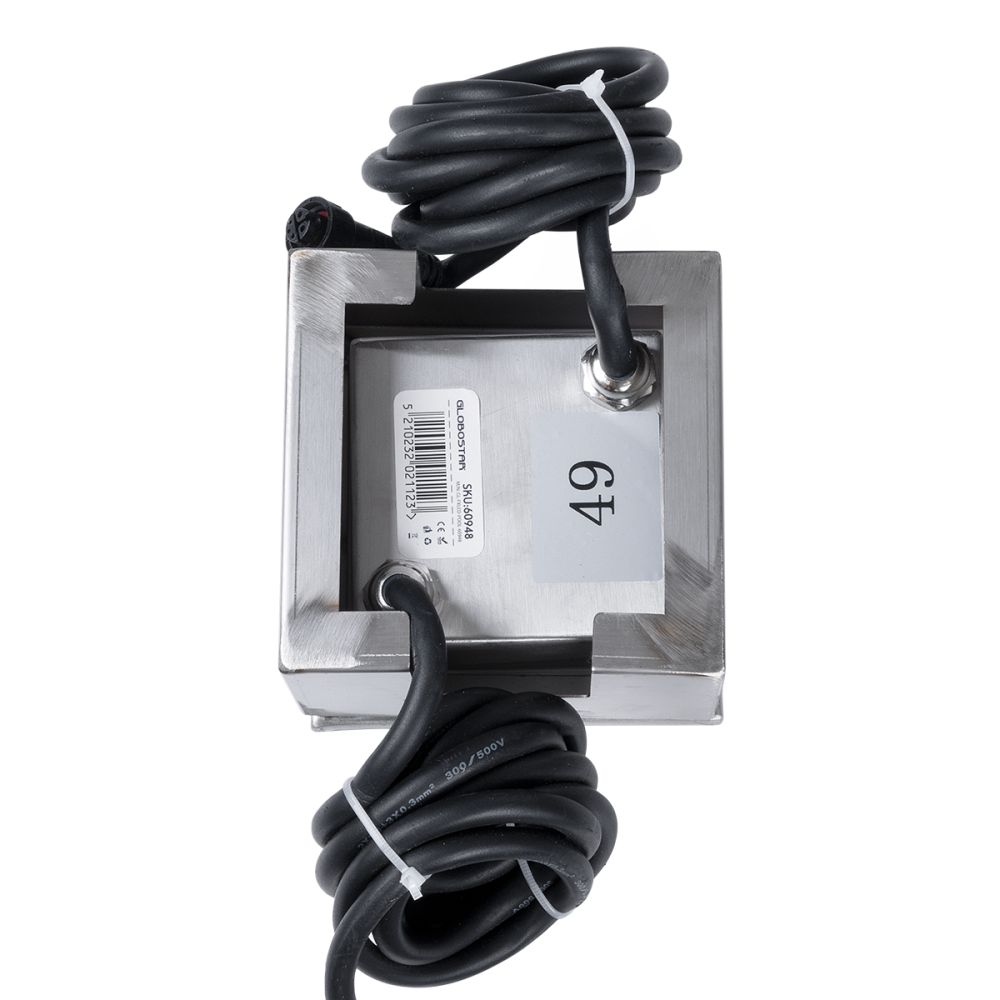 GLOBOSTAR® CYBOLITHOS 60948 Χωνευτό Αρχιτεκτονικο Φωτιστικό Σποτ Δαπέδου LED 2W 170lm 120° DC 24V Αδιάβροχο IP68 IK06 Πολύχρωμο RGB Dimmable DMX512 - Bridgelux SMD Chip - Γαλακτερό Tempered Glass & Ανοξείδωτο Ατσάλι SS316 - Μ10 x Π10x Υ8cm / Q10 x 10c