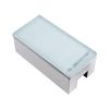GLOBOSTAR® CYBOLITHOS 60949 Χωνευτό Αρχιτεκτονικο Φωτιστικό Σποτ Δαπέδου LED 4W 440lm 120° DC 24V Αδιάβροχο IP68 IK06 Θερμό Λευκό 2700K Dimmable - Bridgelux SMD Chip - Γαλακτερό Tempered Glass & Ανοξείδωτο Ατσάλι SS316 - Μ20 x Π10x Υ8cm / Q20 x 10cm -