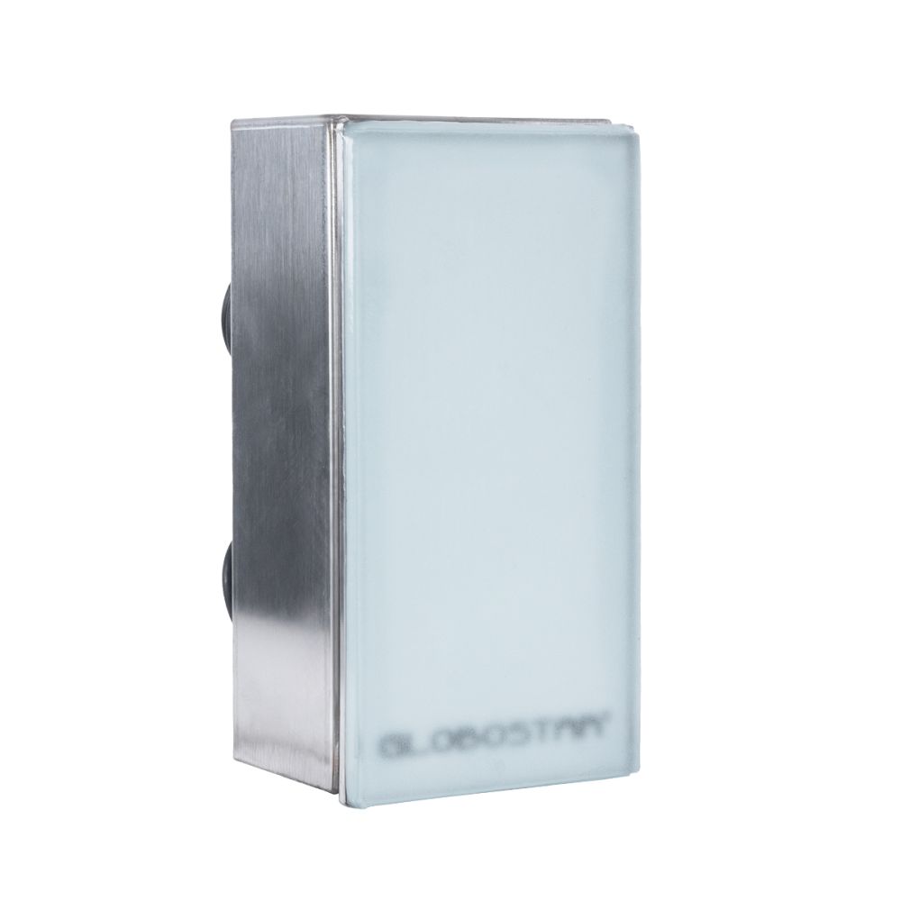 GLOBOSTAR® CYBOLITHOS 60952 Χωνευτό Αρχιτεκτονικο Φωτιστικό Σποτ Δαπέδου LED 4W 340lm 120° DC 24V Αδιάβροχο IP68 IK06 Μπλε Dimmable - Bridgelux SMD Chip - Γαλακτερό Tempered Glass & Ανοξείδωτο Ατσάλι SS316 - Μ20 x Π10x Υ8cm / Q20 x 10cm - 3 Χρόνια Εγγ