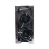 GLOBOSTAR® CYBOLITHOS 60952 Χωνευτό Αρχιτεκτονικο Φωτιστικό Σποτ Δαπέδου LED 4W 340lm 120° DC 24V Αδιάβροχο IP68 IK06 Μπλε Dimmable - Bridgelux SMD Chip - Γαλακτερό Tempered Glass & Ανοξείδωτο Ατσάλι SS316 - Μ20 x Π10x Υ8cm / Q20 x 10cm - 3 Χρόνια Εγγ