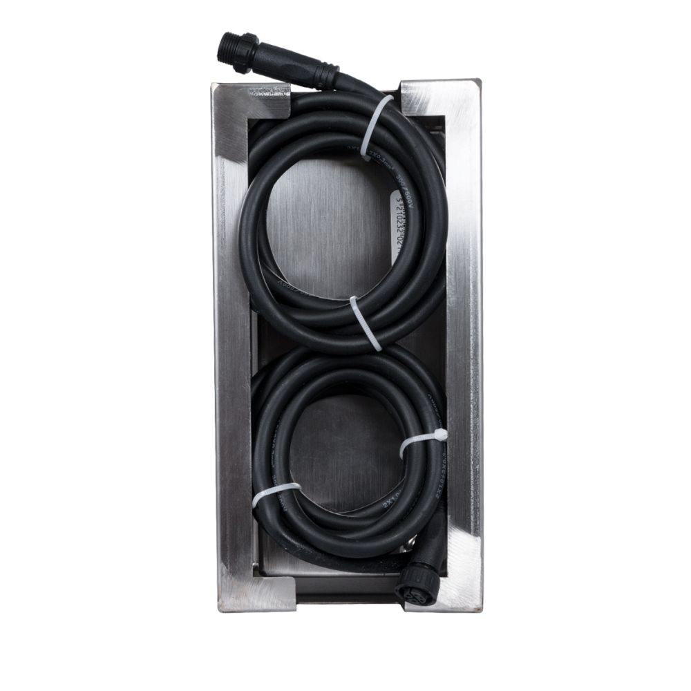 GLOBOSTAR® CYBOLITHOS 60953 Χωνευτό Αρχιτεκτονικο Φωτιστικό Σποτ Δαπέδου LED 4W 340lm 120° DC 24V Αδιάβροχο IP68 IK06 Πολύχρωμο RGB Dimmable - Bridgelux SMD Chip - Γαλακτερό Tempered Glass & Ανοξείδωτο Ατσάλι SS316 - Μ20 x Π10x Υ8cm / Q20 x 10cm - 3 Χ