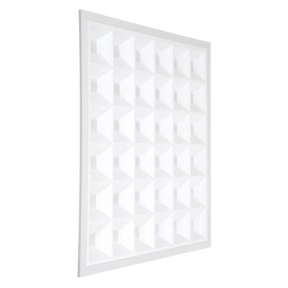 GLOBOSTAR® ZEUS 60968 Χωνευτό Panel Οροφής 60x60 με Anti Glare Reflector LED 48W 7440lm 120° CRI≥85Ra UGR<19 AC 220-240V IP20 Ψυχρό Λευκό 6000K - Lumileds SMD Chip & TÜV SÜD Driver - Λευκό Γαλακτερό - Μ60 x Π60 x Υ3.3cm / Q56 x 56cm - 5 Χρόνια Εγγύ
