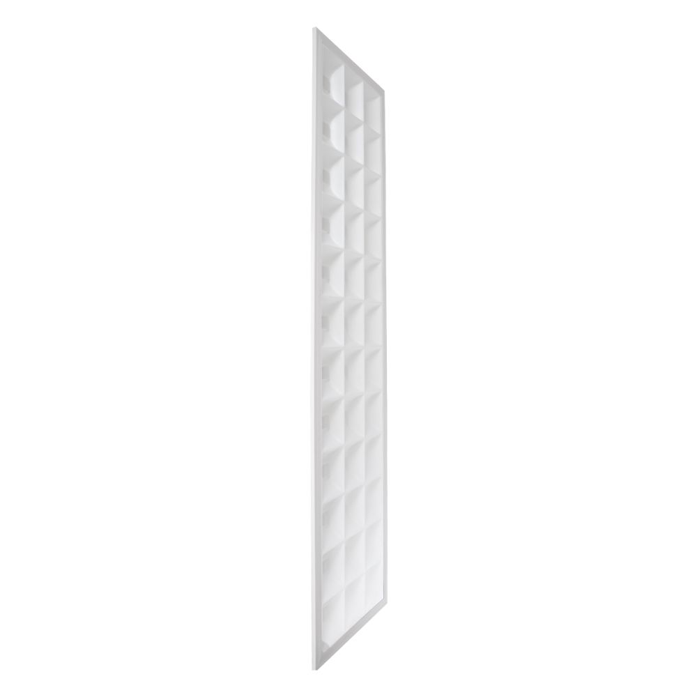 GLOBOSTAR® ZEUS 60972 Χωνευτό Panel Οροφής 120x30 με Anti Glare Reflector LED 48W 7200lm 120° CRI≥85Ra UGR<19 AC 220-240V IP20 Φυσικό Λευκό 4500K - Lumileds SMD Chip & TÜV SÜD Driver - Λευκό Γαλακτερό - Μ120 x Π30 x Υ3.3cm / Q116 x 26cm - 5 Χρόνια 