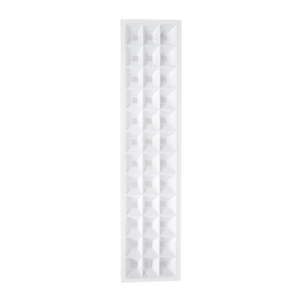 GLOBOSTAR® ZEUS 60973 Χωνευτό Panel Οροφής 120x30 με Anti Glare Reflector LED 48W 6960lm 120° CRI≥85Ra UGR<19 AC 220-240V IP20 Θερμό Λευκό 2700K - Lumileds SMD Chip & TÜV SÜD Driver - Λευκό Γαλακτερό - Μ120 x Π30 x Υ3.3cm / Q116 x 26cm - 5 Χρόνια Ε