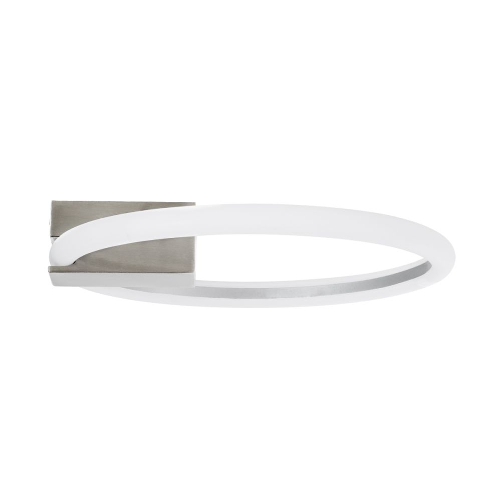 GLOBOSTAR® CINDERELLA 60979 Μοντέρνο Φωτιστικό Οροφής LED 16W 1792lm 360° AC 220-240V IP20 Ρυθμιζόμενο Λευκό CCT με On/Off 2700K/4500K/6000K - Lumileds SMD Chip - Νίκελ Βούρτσας - Μ28.5 x Π28.5 x Υ5cm - 3 Χρόνια Εγγύηση