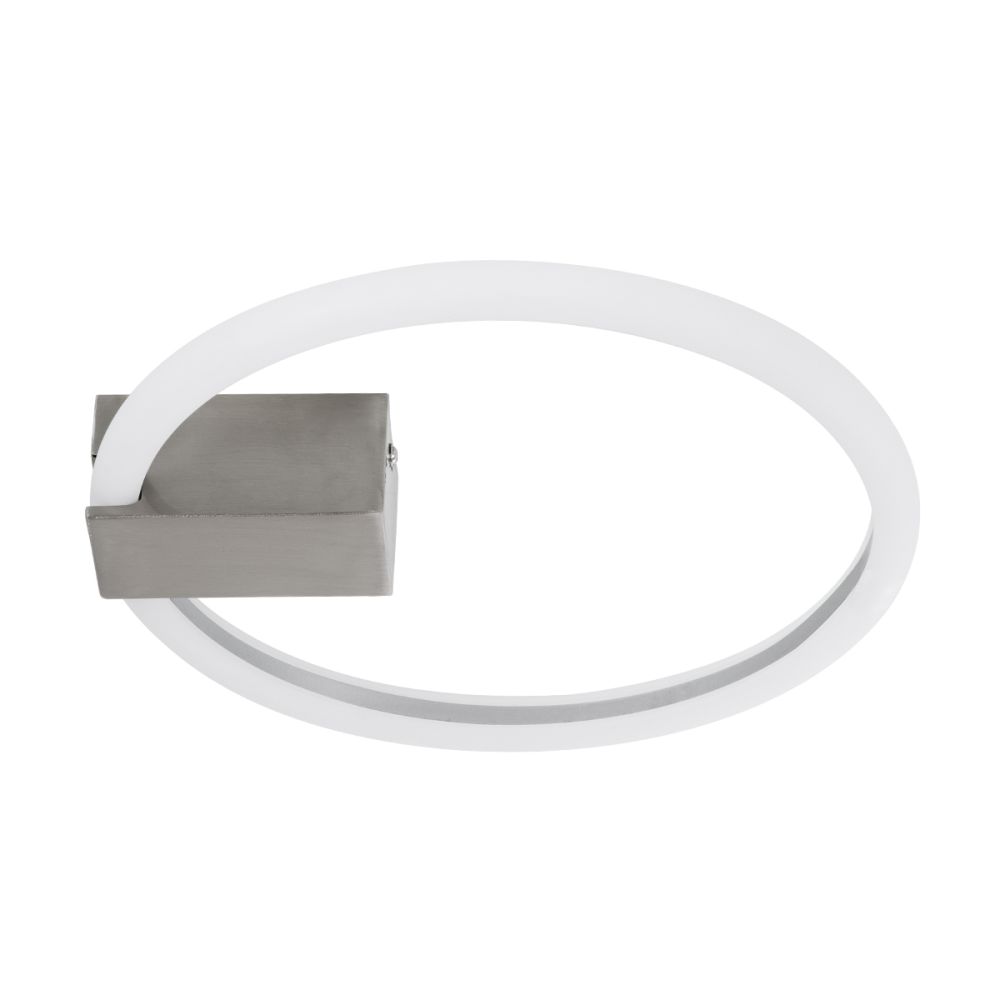 GLOBOSTAR® CINDERELLA 60979 Μοντέρνο Φωτιστικό Οροφής LED 16W 1792lm 360° AC 220-240V IP20 Ρυθμιζόμενο Λευκό CCT με On/Off 2700K/4500K/6000K - Lumileds SMD Chip - Νίκελ Βούρτσας - Μ28.5 x Π28.5 x Υ5cm - 3 Χρόνια Εγγύηση