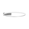 GLOBOSTAR® CINDERELLA 60983 Μοντέρνο Φωτιστικό Οροφής LED 30W 3360lm 360° AC 220-240V IP20 Ρυθμιζόμενο Λευκό CCT με Χειριστήριο από 2700K έως 6000K Dimmable - Lumileds SMD Chip - Νίκελ Βούρτσας - Μ50 x Π50 x Υ5cm - 3 Χρόνια Εγγύηση
