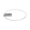 GLOBOSTAR® CINDERELLA 60983 Μοντέρνο Φωτιστικό Οροφής LED 30W 3360lm 360° AC 220-240V IP20 Ρυθμιζόμενο Λευκό CCT με Χειριστήριο από 2700K έως 6000K Dimmable - Lumileds SMD Chip - Νίκελ Βούρτσας - Μ50 x Π50 x Υ5cm - 3 Χρόνια Εγγύηση