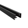 GLOBOSTAR® EUROTRACK-1PH 60984-3M Μονοφασική Ράγα 2 Καλωδίων 1L+1N για Σύστημα Ράγας Eurotrack 1PH AC 220-240V IP20 - Μαύρο Ματ - Μ300 x Π3.6 x Υ2cm