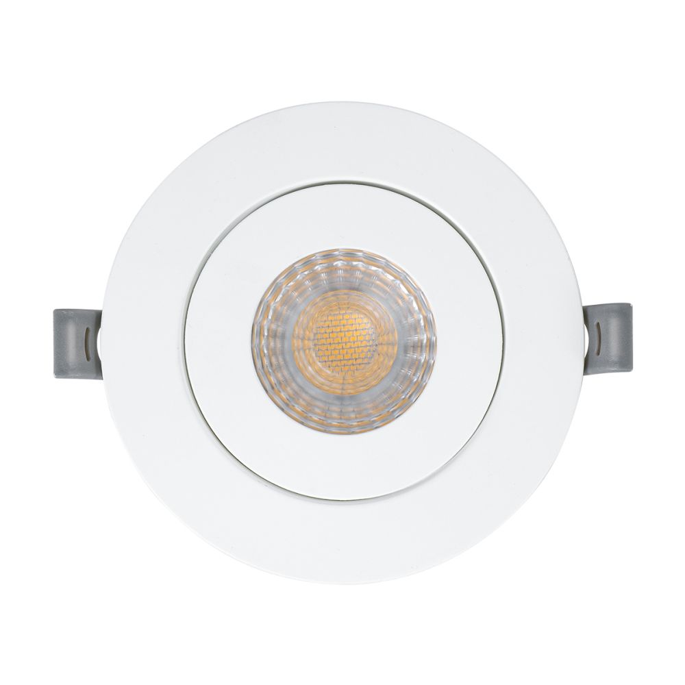 GLOBOSTAR® LEXIS JOINT 60991 Χωνευτό Κινούμενο Downlight Σποτ LED 7W 660lm 45° AC 220-240V Αδιάβροχο IP44 Θερμό Λευκό 2700K - Bridgelux SMD Chip & TÜV SÜD Driver - Λευκό Ματ - Μ12 x Π12 x Υ3.1cm / Q9cm - 5 Χρόνια Εγγύηση