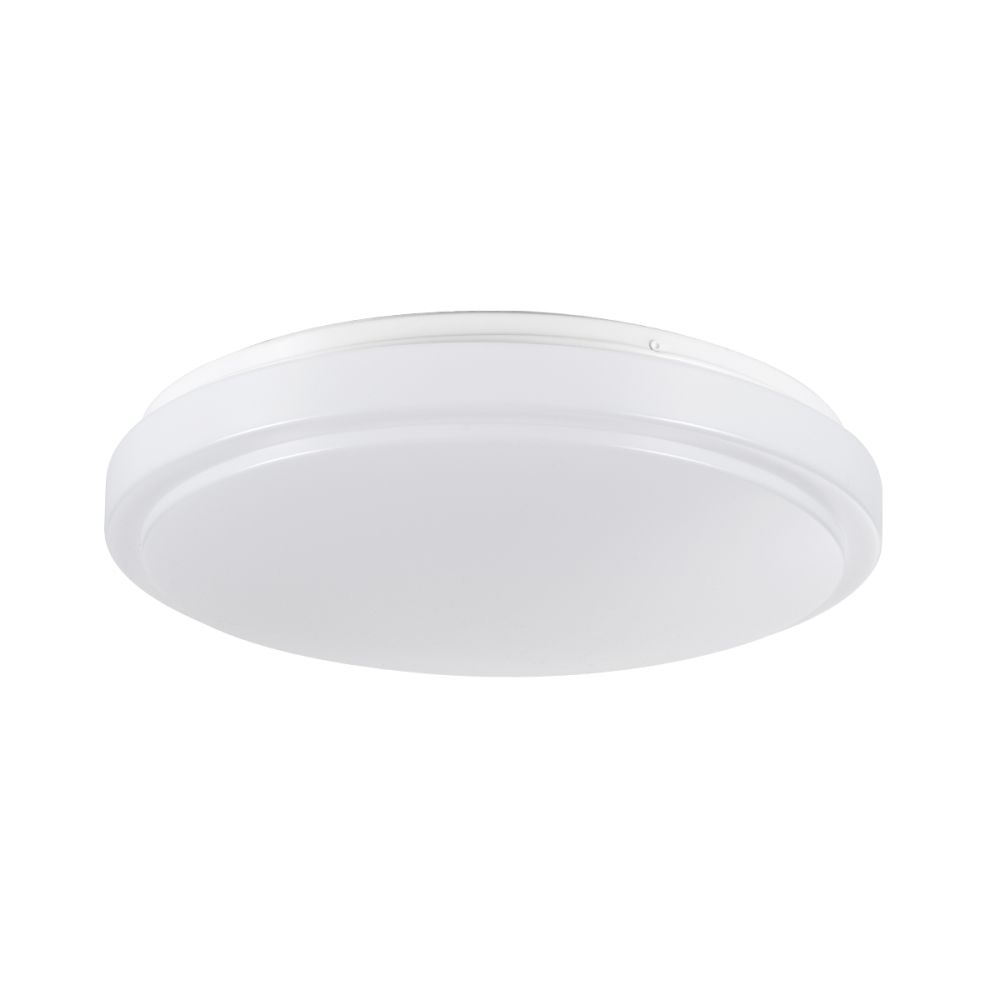 GLOBOSTAR® EMERGANO 60992 Φωτιστικό Πλαφονιέρα Οροφής με Ενσωματωμένο Σύστημα Emergency Li-ion 3450mAh/12.8Wh με Αυτονομία 3hrs LED 30W 3900lm 120° AC 220-240V Αδιάβροχο IP54 Ψυχρό Λευκό 6000K - Lumileds SMD Chip - Λευκό Γαλακτερό - Μ38 x Π38 x Υ5.3cm - 3