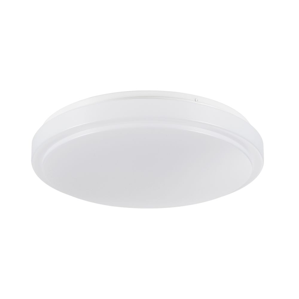GLOBOSTAR® EMERGANO 60993 Φωτιστικό Πλαφονιέρα Οροφής με Ενσωματωμένο Σύστημα Emergency Li-ion 3450mAh/12.8Wh με Αυτονομία 3hrs LED 30W 3750lm 120° AC 220-240V Αδιάβροχο IP54 Φυσικό Λευκό 4500K - Lumileds SMD Chip - Λευκό Γαλακτερό - Μ38 x Π38 x Υ5.3cm - 