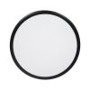 GLOBOSTAR® TUFFIN 60996 Φωτιστικό Πλαφονιέρα Οροφής LED 24W 2760lm 120° AC 220-240V Αδιάβροχο IP54 Ψυχρό Λευκό 6000K - Lumileds SMD Chip - Μαύρο Ματ & Λευκό Γαλακτερό - Μ30 x Π30 x Υ6.5cm - 3 Χρόνια Εγγύηση