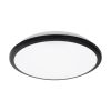 GLOBOSTAR® TUFFIN 60997 Φωτιστικό Πλαφονιέρα Οροφής LED 24W 2640lm 120° AC 220-240V Αδιάβροχο IP54 Φυσικό Λευκό 4500K - Lumileds SMD Chip - Μαύρο Ματ & Λευκό Γαλακτερό - Μ30 x Π30 x Υ6.5cm - 3 Χρόνια Εγγύηση