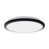 GLOBOSTAR® TUFFIN 60997 Φωτιστικό Πλαφονιέρα Οροφής LED 24W 2640lm 120° AC 220-240V Αδιάβροχο IP54 Φυσικό Λευκό 4500K - Lumileds SMD Chip - Μαύρο Ματ & Λευκό Γαλακτερό - Μ30 x Π30 x Υ6.5cm - 3 Χρόνια Εγγύηση