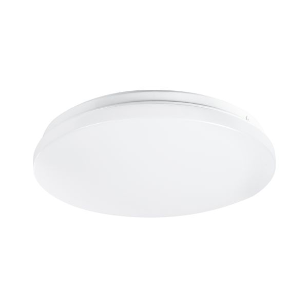 GloboStar® CELANO 61005 LED Πλαφονιέρα Οροφής Στρόγγυλη Φ26 20W 2000lm 120° AC 220-240V Αδιάβροχη IP54 Φ26 x Υ6cm Ψυχρό Λευκό 6000K - 3 Χρόνια Εγγύηση