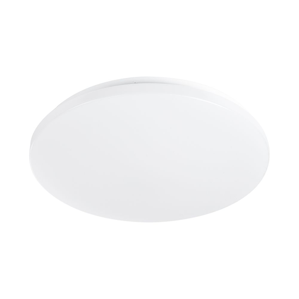 GLOBOSTAR® CELANO 61008 Φωτιστικό Πλαφονιέρα Οροφής LED 30W 3000lm 120° AC 220-240V Αδιάβροχο IP54 Ψυχρό Λευκό 6000K - Lumileds SMD Chip - Λευκό Γαλακτερό - Μ33 x Π33 x Υ6cm - 3 Χρόνια Εγγύηση