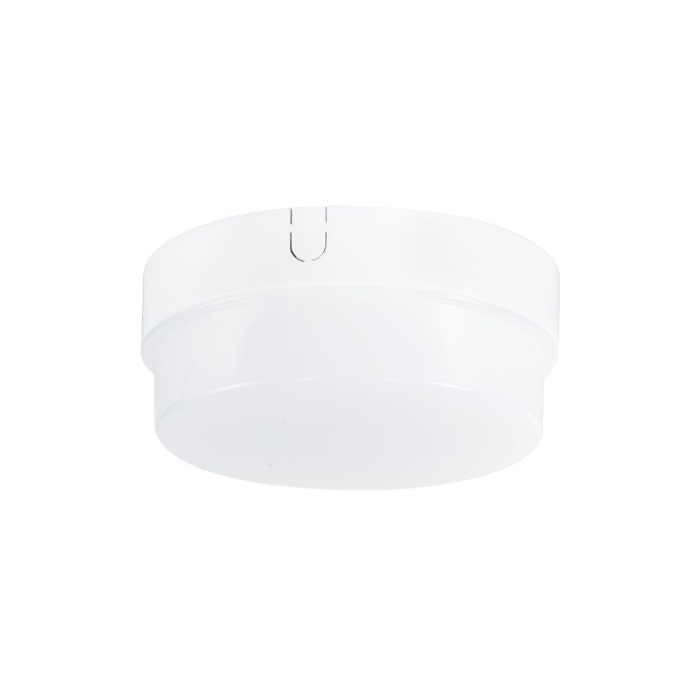 GLOBOSTAR® REVANO 61011 Φωτιστικό Πλαφονιέρα Οροφής LED 12W 1200lm 180° AC 220-240V Αδιάβροχο IP54 Ψυχρό Λευκό 6000K - Lumileds SMD Chip - Λευκό Γαλακτερό - Μ12 x Π12 x Υ4.5cm - 2 Χρόνια Εγγύηση