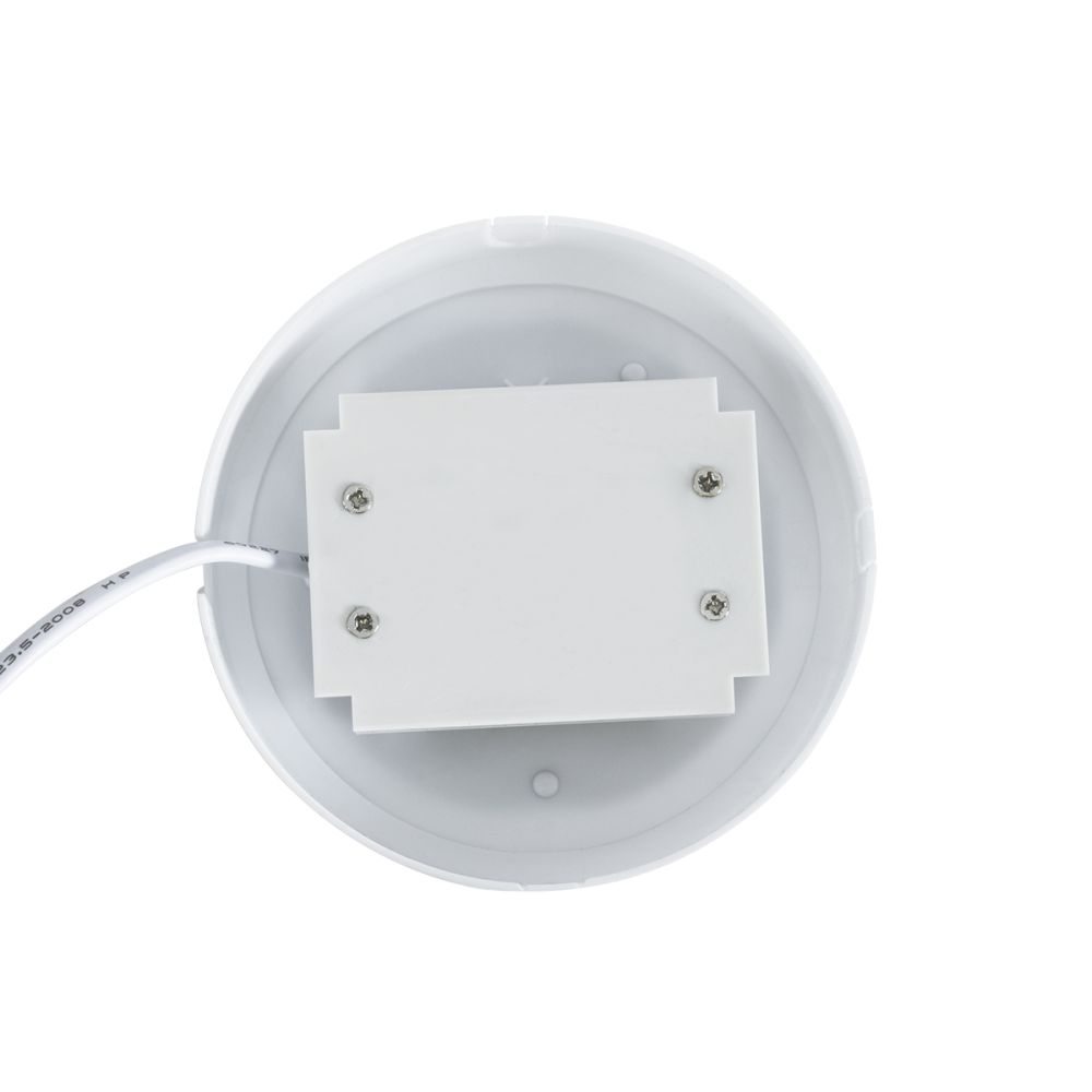 GLOBOSTAR® REVANO 61011 Φωτιστικό Πλαφονιέρα Οροφής LED 12W 1200lm 180° AC 220-240V Αδιάβροχο IP54 Ψυχρό Λευκό 6000K - Lumileds SMD Chip - Λευκό Γαλακτερό - Μ12 x Π12 x Υ4.5cm - 2 Χρόνια Εγγύηση