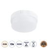 GLOBOSTAR® REVANO 61012 Φωτιστικό Πλαφονιέρα Οροφής LED 12W 1140lm 180° AC 220-240V Αδιάβροχο IP54 Φυσικό Λευκό 4500K - Lumileds SMD Chip - Λευκό Γαλακτερό - Μ12 x Π12 x Υ4.5cm - 2 Χρόνια Εγγύηση