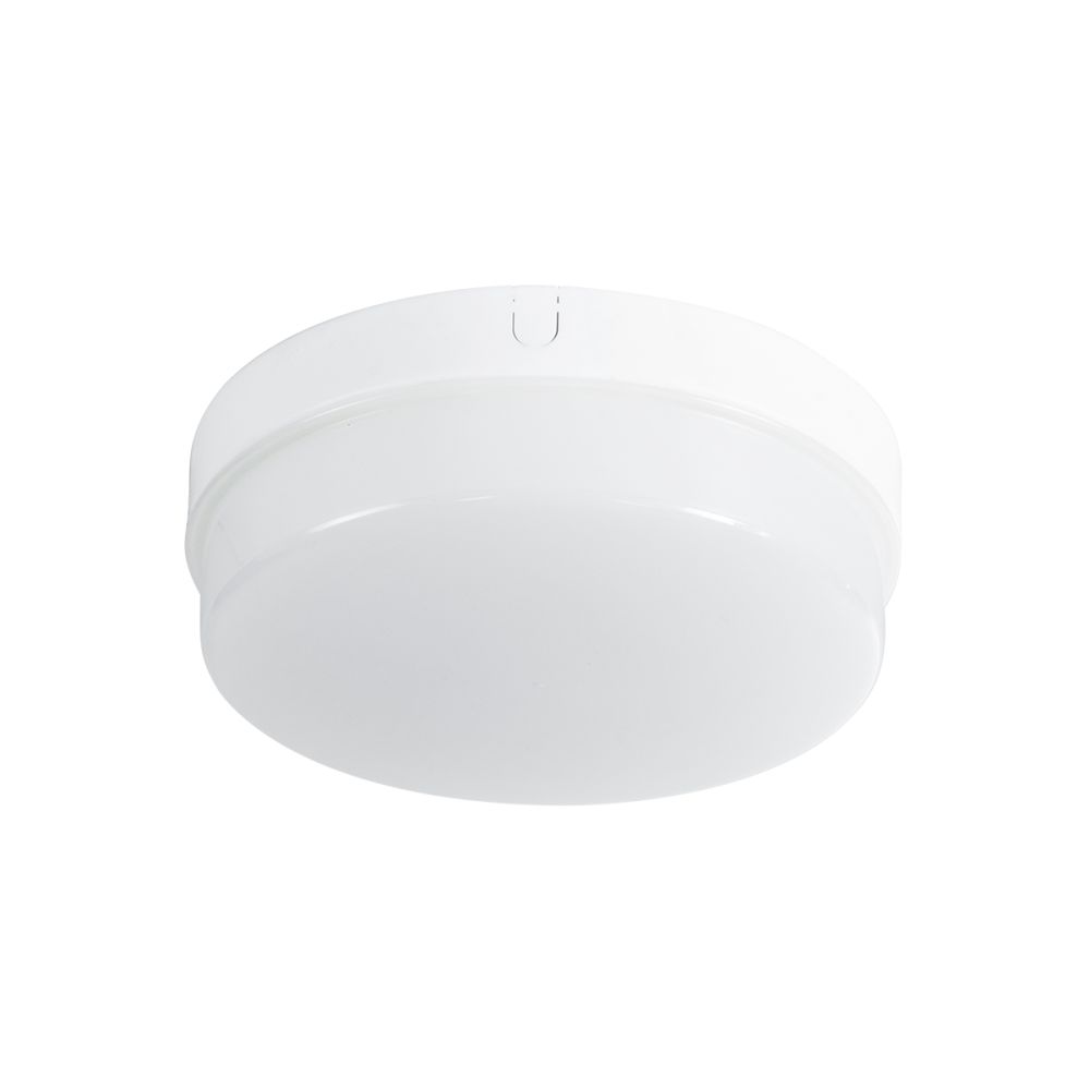 GLOBOSTAR® REVANO 61014 Φωτιστικό Πλαφονιέρα Οροφής LED 15W 1500lm 180° AC 220-240V Αδιάβροχο IP54 Ψυχρό Λευκό 6000K - Lumileds SMD Chip - Λευκό Γαλακτερό - Μ17 x Π17 x Υ5cm - 2 Χρόνια Εγγύηση