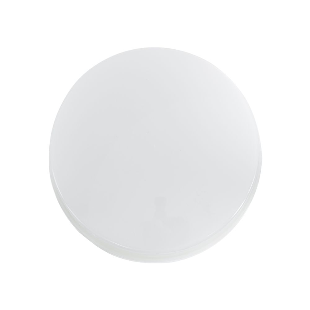 GLOBOSTAR® REVANO 61014 Φωτιστικό Πλαφονιέρα Οροφής LED 15W 1500lm 180° AC 220-240V Αδιάβροχο IP54 Ψυχρό Λευκό 6000K - Lumileds SMD Chip - Λευκό Γαλακτερό - Μ17 x Π17 x Υ5cm - 2 Χρόνια Εγγύηση