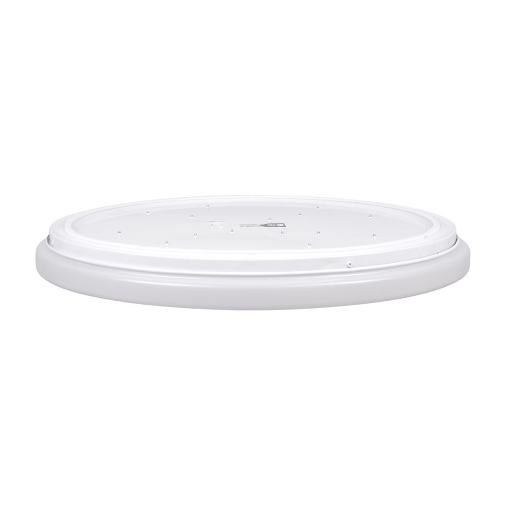 GLOBOSTAR® AVA 61017 Μοντέρνο Φωτιστικό Οροφής LED 76W 7600lm 120° AC 220-240V IP20 Ρυθμιζόμενο Λευκό CCT με Χειριστήριο από 2700K έως 6000K Dimmable - Lumileds SMD Chip - Λευκό Ματ - Μ48 x Π48 x Υ6.5cm - 3 Χρόνια Εγγύηση