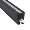 GLOBOSTAR® MARKET 61020 Μοντέρνο Γραμμικό Επεκτεινόμενο Φωτιστικό Οροφής LED 18W 2230lm 60° AC 220-240V IP20 Ψυχρό Λευκό 6000K - Lumileds SMD Chip - Μαύρο Ματ - Μ120 x Π2 x Υ4cm - 3 Χρόνια Εγγύηση