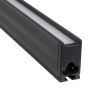 GLOBOSTAR® MARKET 61021 Μοντέρνο Γραμμικό Επεκτεινόμενο Φωτιστικό Οροφής LED 18W 2200lm 60° AC 220-240V IP20 Φυσικό Λευκό 4500K - Lumileds SMD Chip - Μαύρο Ματ - Μ120 x Π2 x Υ4cm - 3 Χρόνια Εγγύηση