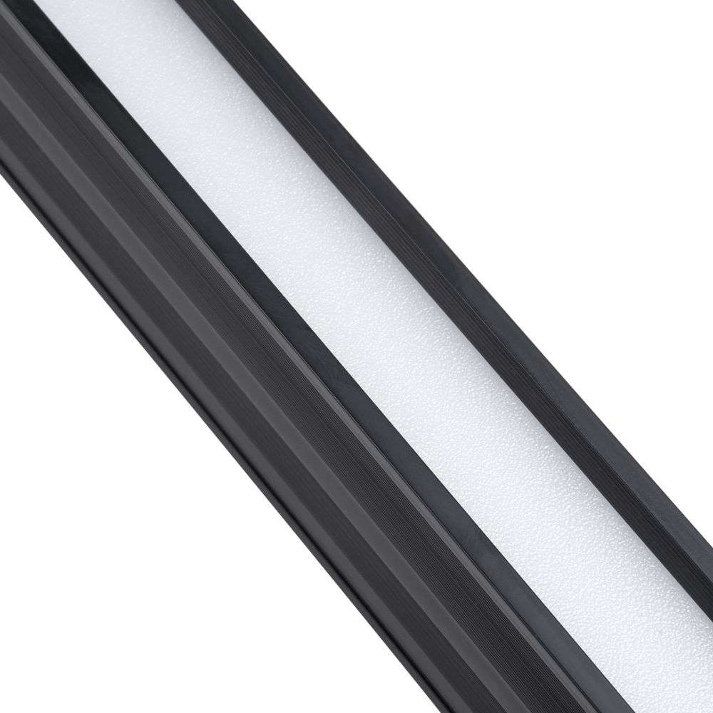 GLOBOSTAR® OFFICE 61023 Μοντέρνο Γραμμικό Επεκτεινόμενο Φωτιστικό Οροφής LED 18W 2230lm 120° AC 220-240V IP20 Ψυχρό Λευκό 6000K - Lumileds SMD Chip - Μαύρο Ματ - Μ120 x Π2 x Υ4cm - 3 Χρόνια Εγγύηση