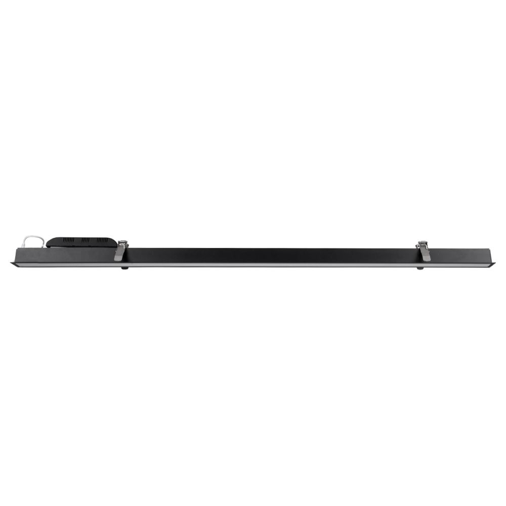 GLOBOSTAR® LUCA 61032 Μοντέρνο Φωτιστικό Οροφής LED 54W 6500lm 120° AC 220-240V IP20 Ρυθμιζόμενο Λευκό CCT με Χειριστήριο από 2700K έως 6000K Dimmable - Lumileds SMD Chip - Μαύρο Ματ - Μ121.5 x Π5 x Υ4cm - 3 Χρόνια Εγγύηση