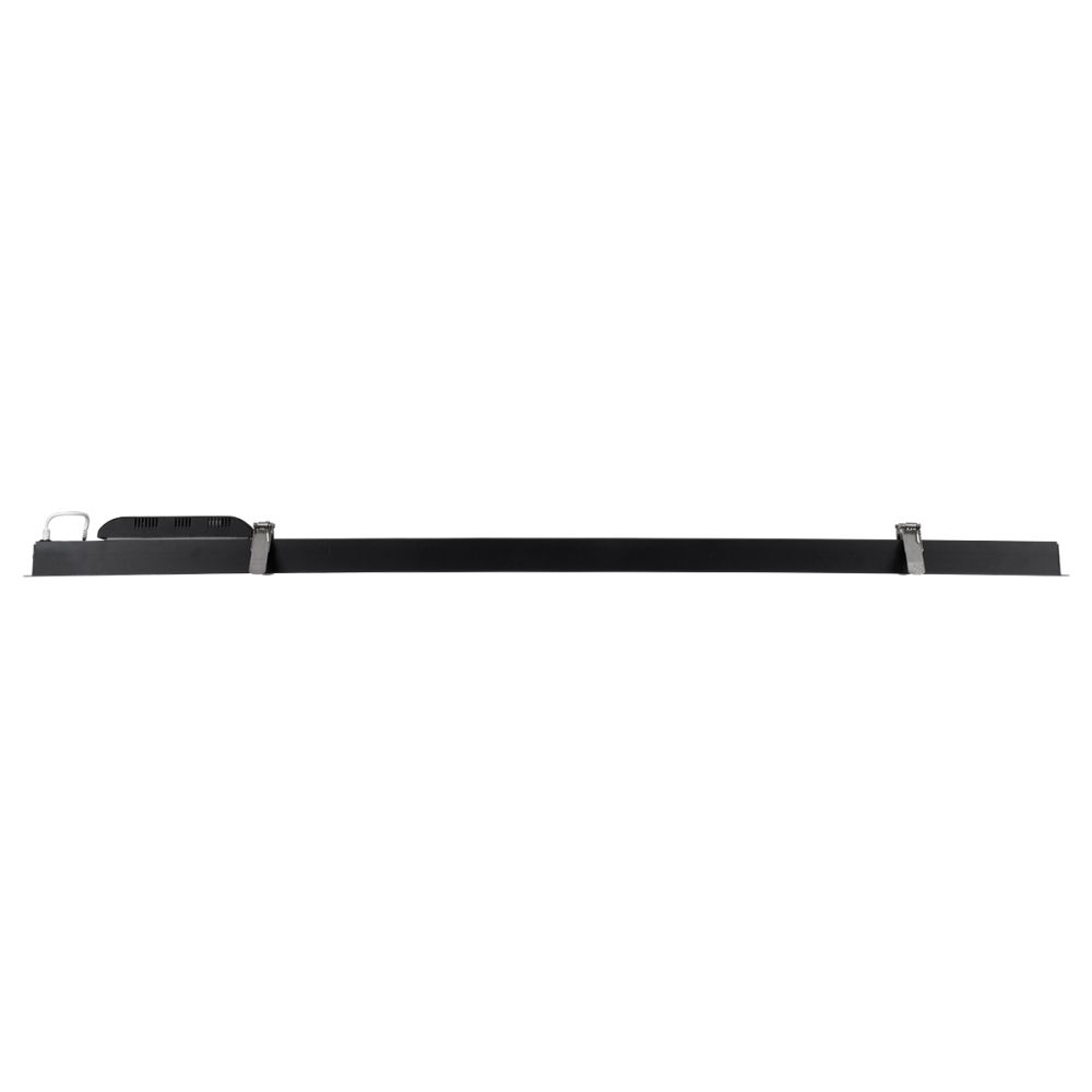 GLOBOSTAR® LUCA 61032 Μοντέρνο Φωτιστικό Οροφής LED 54W 6500lm 120° AC 220-240V IP20 Ρυθμιζόμενο Λευκό CCT με Χειριστήριο από 2700K έως 6000K Dimmable - Lumileds SMD Chip - Μαύρο Ματ - Μ121.5 x Π5 x Υ4cm - 3 Χρόνια Εγγύηση