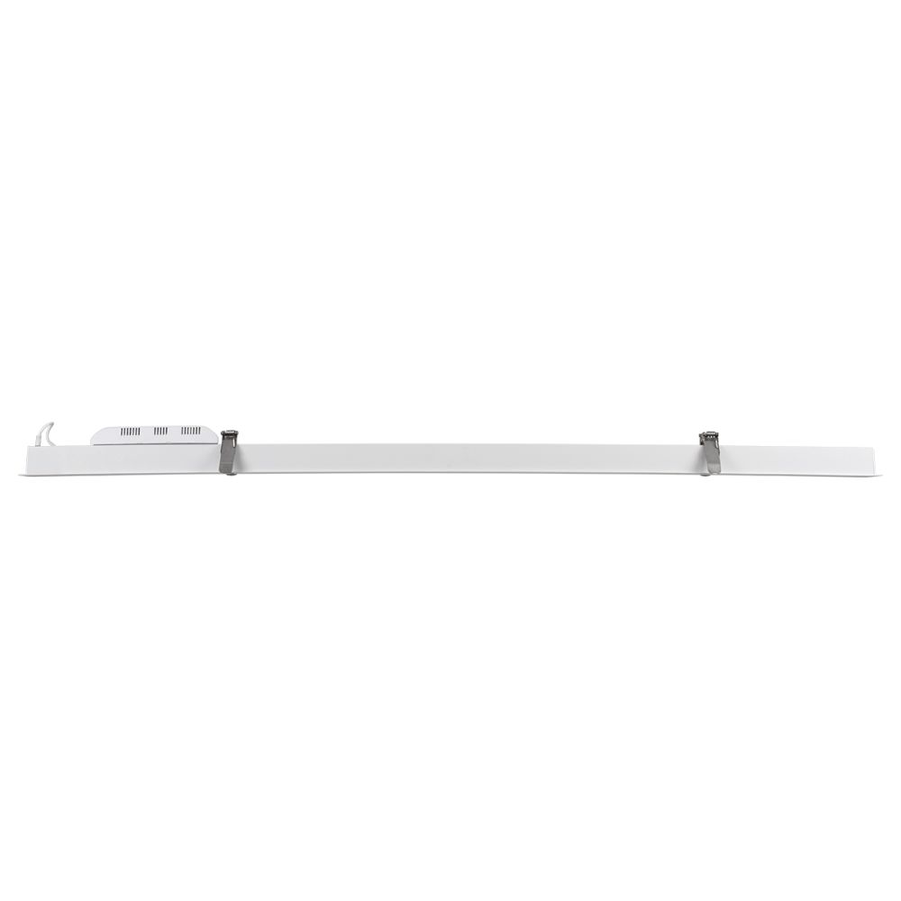 GLOBOSTAR® LUCA 61033 Μοντέρνο Φωτιστικό Οροφής LED 54W 6500lm 120° AC 220-240V IP20 Ρυθμιζόμενο Λευκό CCT με Χειριστήριο από 2700K έως 6000K Dimmable - Lumileds SMD Chip - Λευκό Ματ - Μ121.5 x Π5 x Υ4cm - 3 Χρόνια Εγγύηση