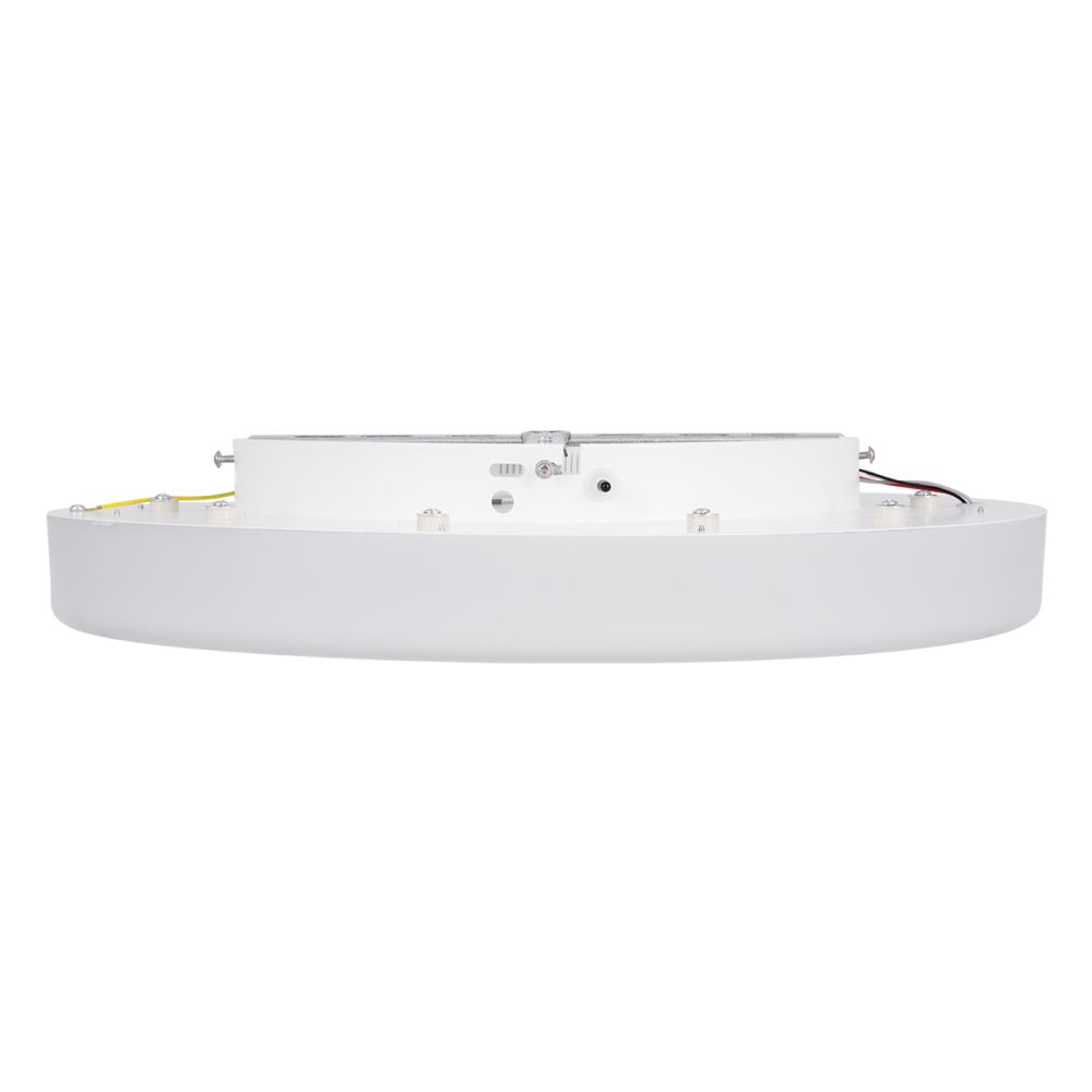 GLOBOSTAR® ARIANA 61034 Μοντέρνο Φωτιστικό Οροφής LED 55W 6376lm 120° AC 220-240V IP20 Ρυθμιζόμενο Λευκό CCT με Χειριστήριο από 2700K έως 6000K Dimmable - Lumileds SMD Chip - Λευκό Ματ & Μαύρο Ματ - Μ48 x Π48 x Υ9cm - 3 Χρόνια Εγγύηση
