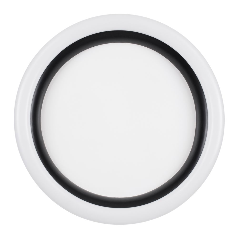GLOBOSTAR® ARIANA 61034 Μοντέρνο Φωτιστικό Οροφής LED 55W 6376lm 120° AC 220-240V IP20 Ρυθμιζόμενο Λευκό CCT με Χειριστήριο από 2700K έως 6000K Dimmable - Lumileds SMD Chip - Λευκό Ματ & Μαύρο Ματ - Μ48 x Π48 x Υ9cm - 3 Χρόνια Εγγύηση
