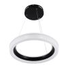 GLOBOSTAR® ARIANA 61037 Μοντέρνο Κρεμαστό Φωτιστικό Οροφής LED 55W 6376lm 120° AC 220-240V IP20 Ρυθμιζόμενο Λευκό CCT με Χειριστήριο από 2700K έως 6000K Dimmable - Lumileds SMD Chip - Μαυρό Ματ - Μ48 x Π48 x Υ6.5cm - 3 Χρόνια Εγγύηση