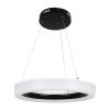 GLOBOSTAR® ARIANA 61037 Μοντέρνο Κρεμαστό Φωτιστικό Οροφής LED 55W 6376lm 120° AC 220-240V IP20 Ρυθμιζόμενο Λευκό CCT με Χειριστήριο από 2700K έως 6000K Dimmable - Lumileds SMD Chip - Μαυρό Ματ - Μ48 x Π48 x Υ6.5cm - 3 Χρόνια Εγγύηση