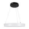 GLOBOSTAR® ARIANA 61037 Μοντέρνο Κρεμαστό Φωτιστικό Οροφής LED 55W 6376lm 120° AC 220-240V IP20 Ρυθμιζόμενο Λευκό CCT με Χειριστήριο από 2700K έως 6000K Dimmable - Lumileds SMD Chip - Μαυρό Ματ - Μ48 x Π48 x Υ6.5cm - 3 Χρόνια Εγγύηση