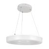GLOBOSTAR® ARIANA 61038 Μοντέρνο Κρεμαστό Φωτιστικό Οροφής LED 55W 6376lm 120° AC 220-240V IP20 Ρυθμιζόμενο Λευκό CCT με Χειριστήριο από 2700K έως 6000K Dimmable - Lumileds SMD Chip - Λευκό Ματ - Μ48 x Π48 x Υ6.5cm - 3 Χρόνια Εγγύηση