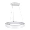 GLOBOSTAR® ARIANA 61038 Μοντέρνο Κρεμαστό Φωτιστικό Οροφής LED 55W 6376lm 120° AC 220-240V IP20 Ρυθμιζόμενο Λευκό CCT με Χειριστήριο από 2700K έως 6000K Dimmable - Lumileds SMD Chip - Λευκό Ματ - Μ48 x Π48 x Υ6.5cm - 3 Χρόνια Εγγύηση