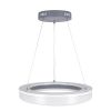 GLOBOSTAR® ARIANA 61039 Μοντέρνο Κρεμαστό Φωτιστικό Οροφής LED 55W 6376lm 120° AC 220-240V IP20 Ρυθμιζόμενο Λευκό CCT με Χειριστήριο από 2700K έως 6000K Dimmable - Lumileds SMD Chip - Γκρι - Μ48 x Π48 x Υ6.5cm - 3 Χρόνια Εγγύηση