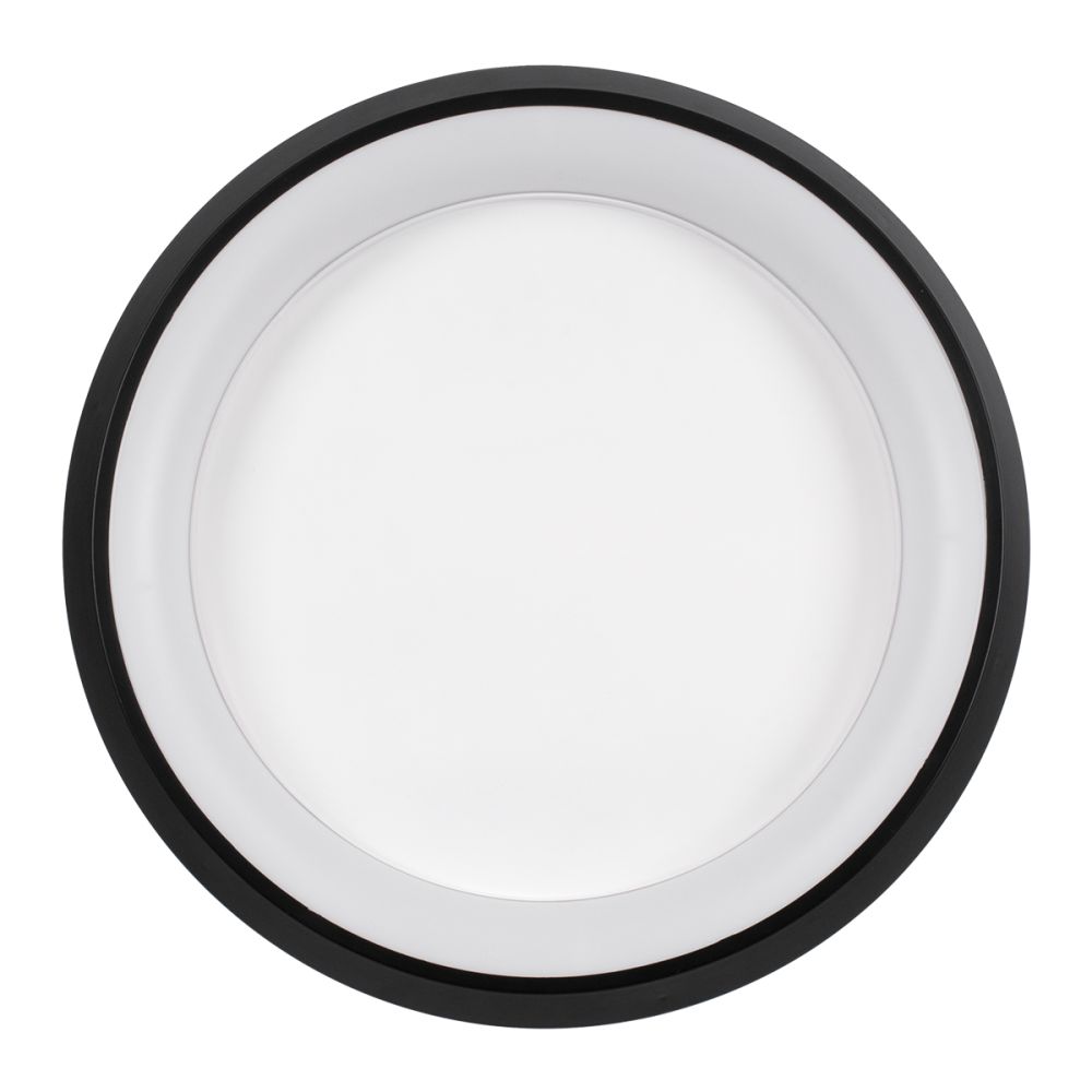 GLOBOSTAR® MELINA 61040 Μοντέρνο Φωτιστικό Οροφής LED 55W 6376lm 120° AC 220-240V IP20 Ρυθμιζόμενο Λευκό CCT με Χειριστήριο από 2700K έως 6000K Dimmable - Lumileds SMD Chip - Μαύρο Ματ - Μ48 x Π48 x Υ9cm - 3 Χρόνια Εγγύηση