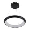 GLOBOSTAR® MELINA 61043 Μοντέρνο Κρεμαστό Φωτιστικό Οροφής LED 55W 6376lm 120° AC 220-240V IP20 Ρυθμιζόμενο Λευκό CCT με Χειριστήριο από 2700K έως 6000K Dimmable - Lumileds SMD Chip - Μαύρο Ματ - Μ48 x Π48 x Υ6.5cm - 3 Χρόνια Εγγύηση