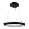 GLOBOSTAR® MELINA 61043 Μοντέρνο Κρεμαστό Φωτιστικό Οροφής LED 55W 6376lm 120° AC 220-240V IP20 Ρυθμιζόμενο Λευκό CCT με Χειριστήριο από 2700K έως 6000K Dimmable - Lumileds SMD Chip - Μαύρο Ματ - Μ48 x Π48 x Υ6.5cm - 3 Χρόνια Εγγύηση