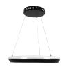 GLOBOSTAR® MELINA 61043 Μοντέρνο Κρεμαστό Φωτιστικό Οροφής LED 55W 6376lm 120° AC 220-240V IP20 Ρυθμιζόμενο Λευκό CCT με Χειριστήριο από 2700K έως 6000K Dimmable - Lumileds SMD Chip - Μαύρο Ματ - Μ48 x Π48 x Υ6.5cm - 3 Χρόνια Εγγύηση